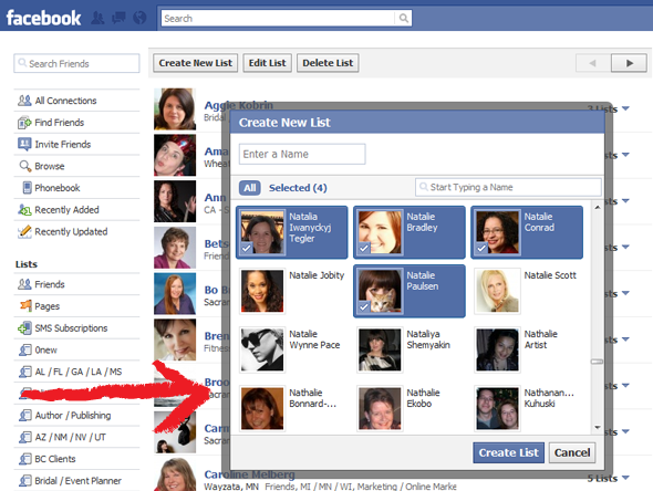 Using Facebook Lists to Segment Friends for Facebook Marketing Campaigns
