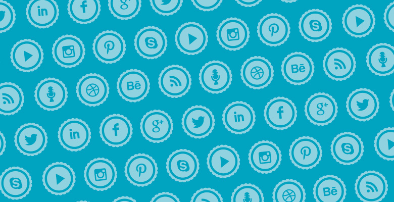1680 FREE Scalloped Circle Social Media Icons | Bourn Creative