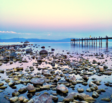 View of Lake Tahoe From Shoreline Near Tahoe City Campground