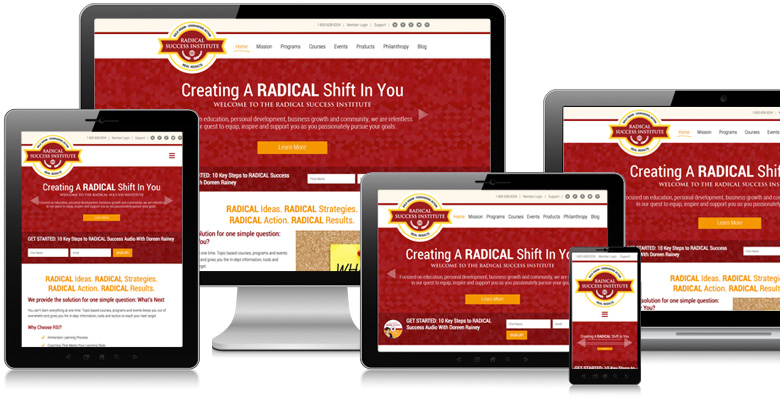 Radical Success Institute Web Design and WordPress Development