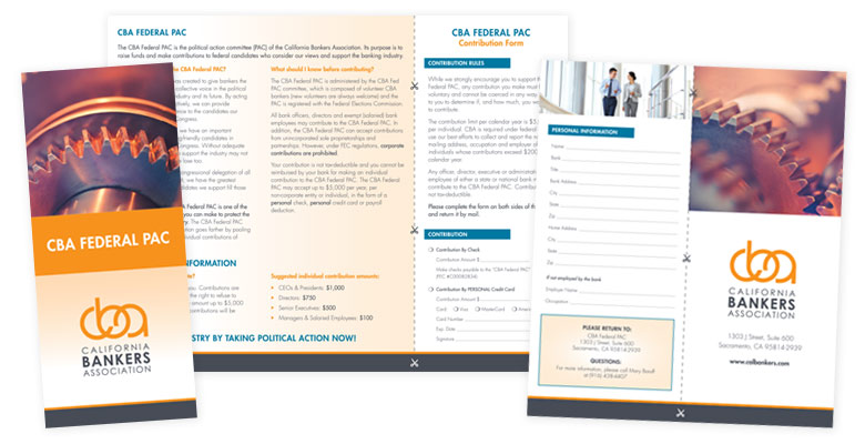 CBA Federal PAC Tri-Fold Brochure Design