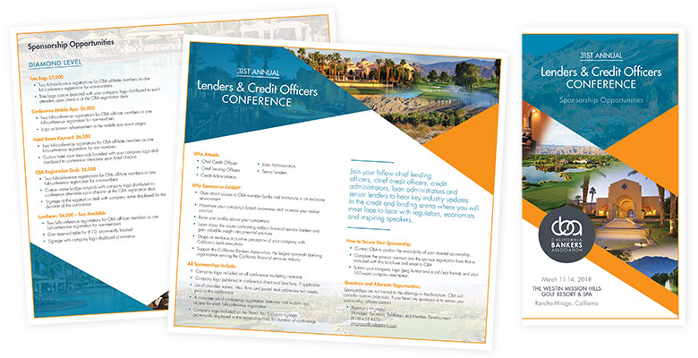 Lenders And Credit Officers Conference Brochure Design