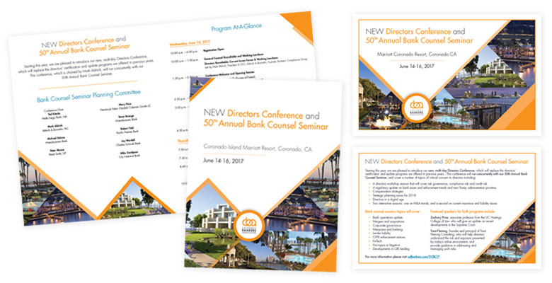 Design of Conference and Live Event Brochure and Print Materials
