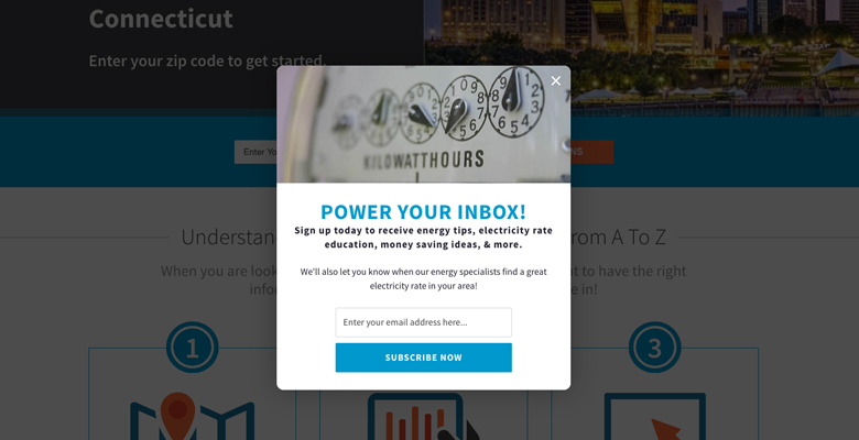 Email Marketing Popup