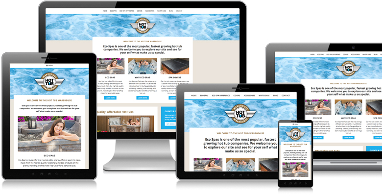 Hot Tube Warehouse WordPress Website Design