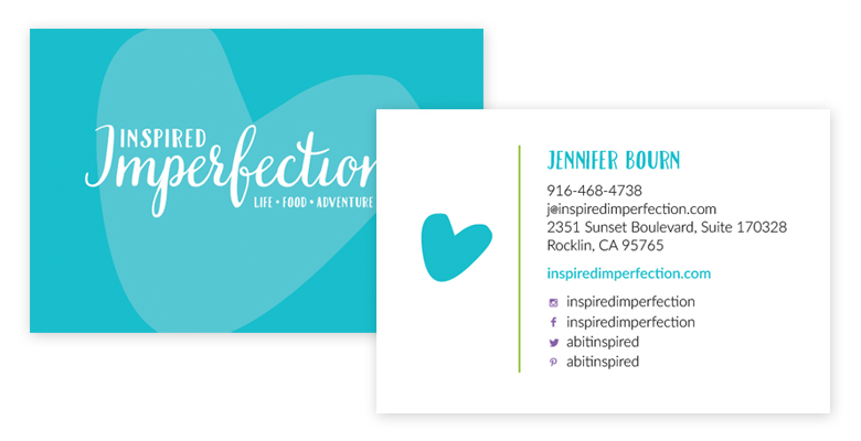 Inspired Imperfection Business Card Design
